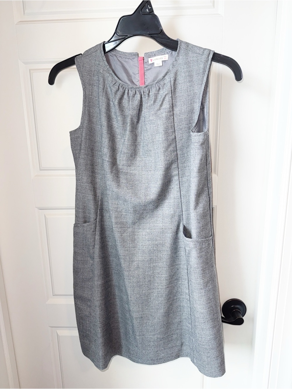 Crewcuts Girls Sleeveless Grey Shift Dress Size 10